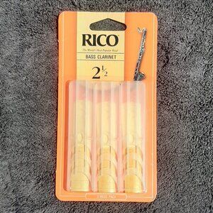 Rico 3 Pack Bb Clarinet Reeds Strength 2.5 RCA0325